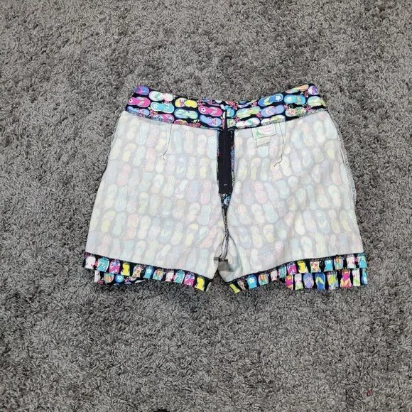 Bamboo Traders Size 6 Skort Skirt Novelty Barbiecore Pink Ribbon Trim Stretchy - Picture 5 of 10